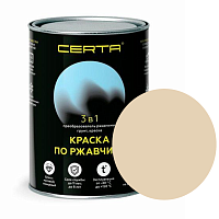 CERTA краска по металлу и ржавчине 3в1 слоновая кость глянцевый ~RAL 1015