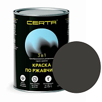 CERTA краска по металлу и ржавчине 3в1  шоколад темный матовый ~RAL 8019