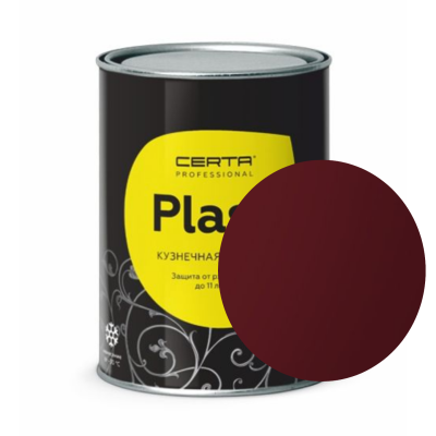 CERTA-PLAST матовая вишневый цвет (RAL 3005), 0,8 кг