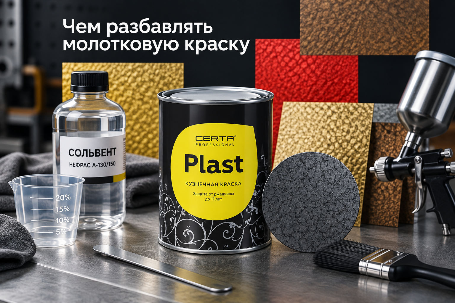 Чем разбавлять молотковую краску Чем разбавлять молотковую краску