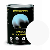 CERTA краска по металлу и ржавчине 3в1 белый глянцевый ~RAL 9003 