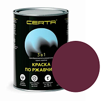 CERTA краска по металлу и ржавчине 3в1 вишневый глянцевый ~RAL 3005