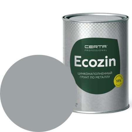 Цинконаполненный грунт по металлу ECOZIN А 55%, серый Цинконаполненный грунт по металлу ECOZIN А 55%, серый