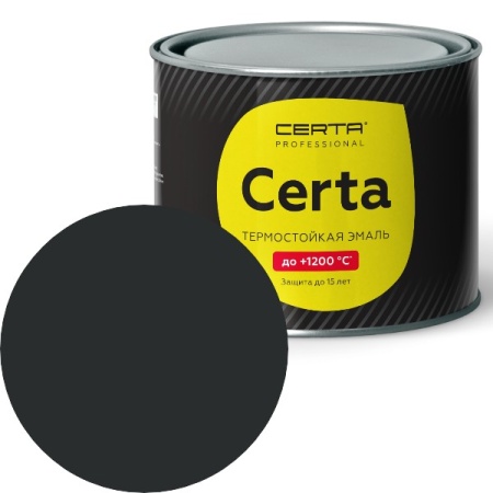 Эмаль для декора  "CERTA Craquelure" эмаль для декора финишный слой до 600°С черный (0,4кг)