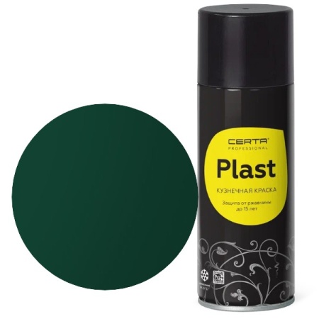 CERTA PLAST Mатовый зеленый RAL 6005 аэрозоль