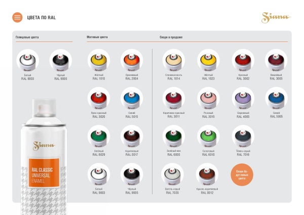 SIANA CLASSIC Черный глянец RAL 9005