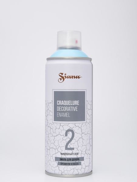 Набор для кракелюра Siana Craquelure лак прозрачный и голубой 1040 мл