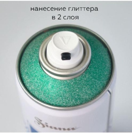 Аэрозольный лак с глиттером Siana Effects, таинственный нефрит, 520 мл