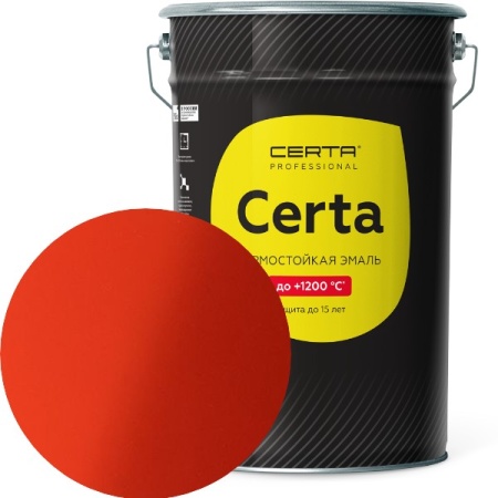 CERTA до 400°С красный (~RAL 2002) 25 кг