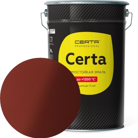CERTA до 800°С красно-коричневый (~RAL 8012) 25 кг