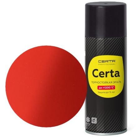 CERTA до 400°С ярко-красный  (~RAL 3020) аэрозоль