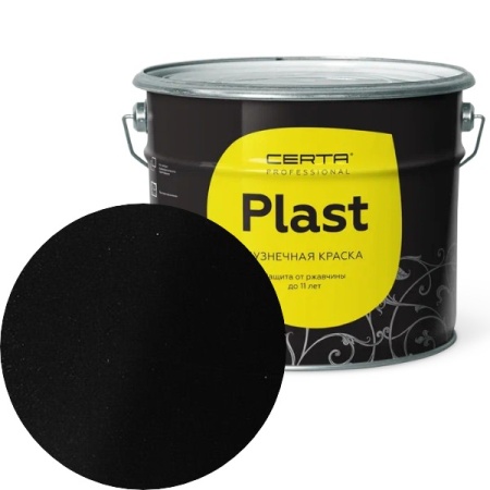 CERTA PLAST Металлик черный 10 кг CERTA PLAST Металлик черный 10 кг